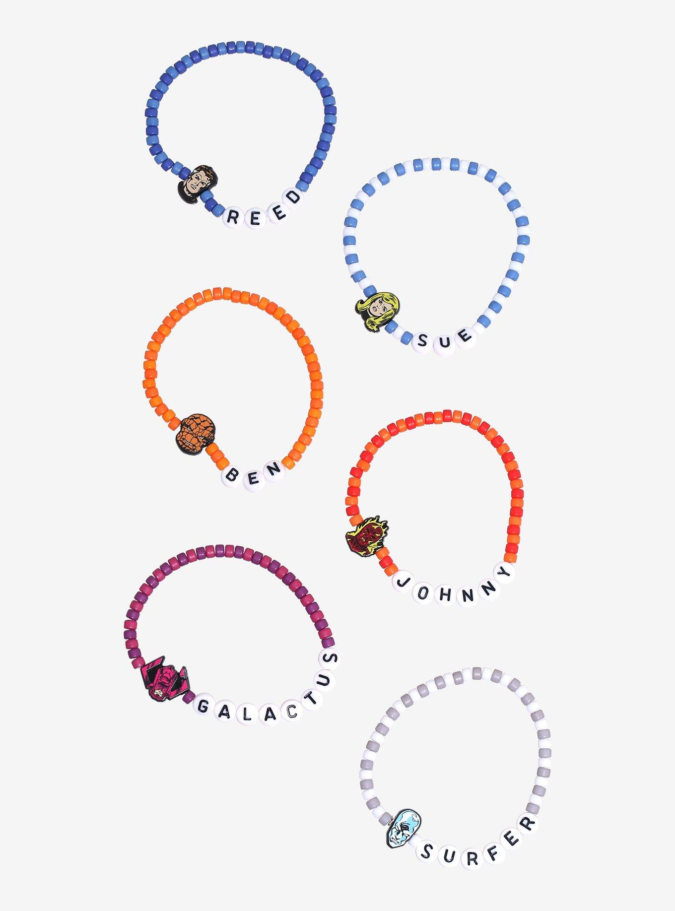 Marvel Fantastic Four Bead Bracelet Set, , hi-res
