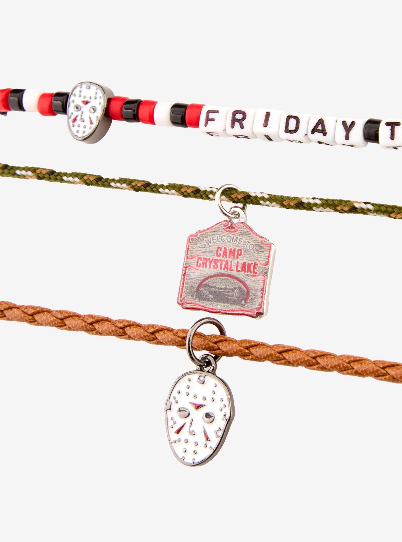 Friday The 13th Bead & Cord Bracelet Set, , alternate
