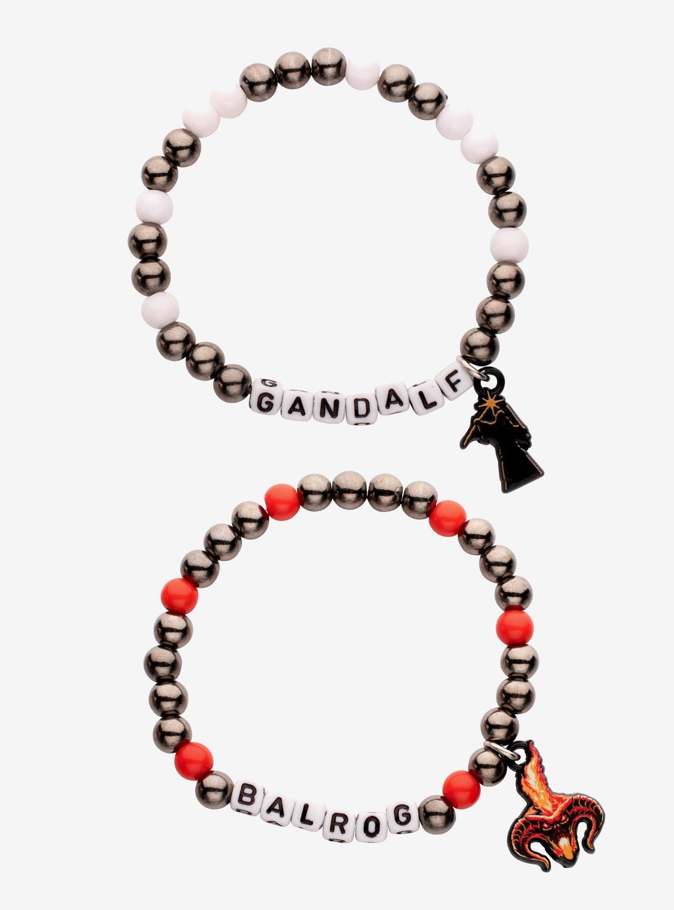 The Lord Of The Rings Gandalf & Balrog Bead Bracelet Set, , hi-res