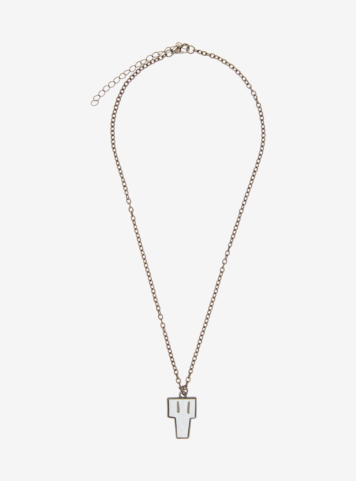 Invader Zim Gaz Skull Pendant Necklace, , hi-res
