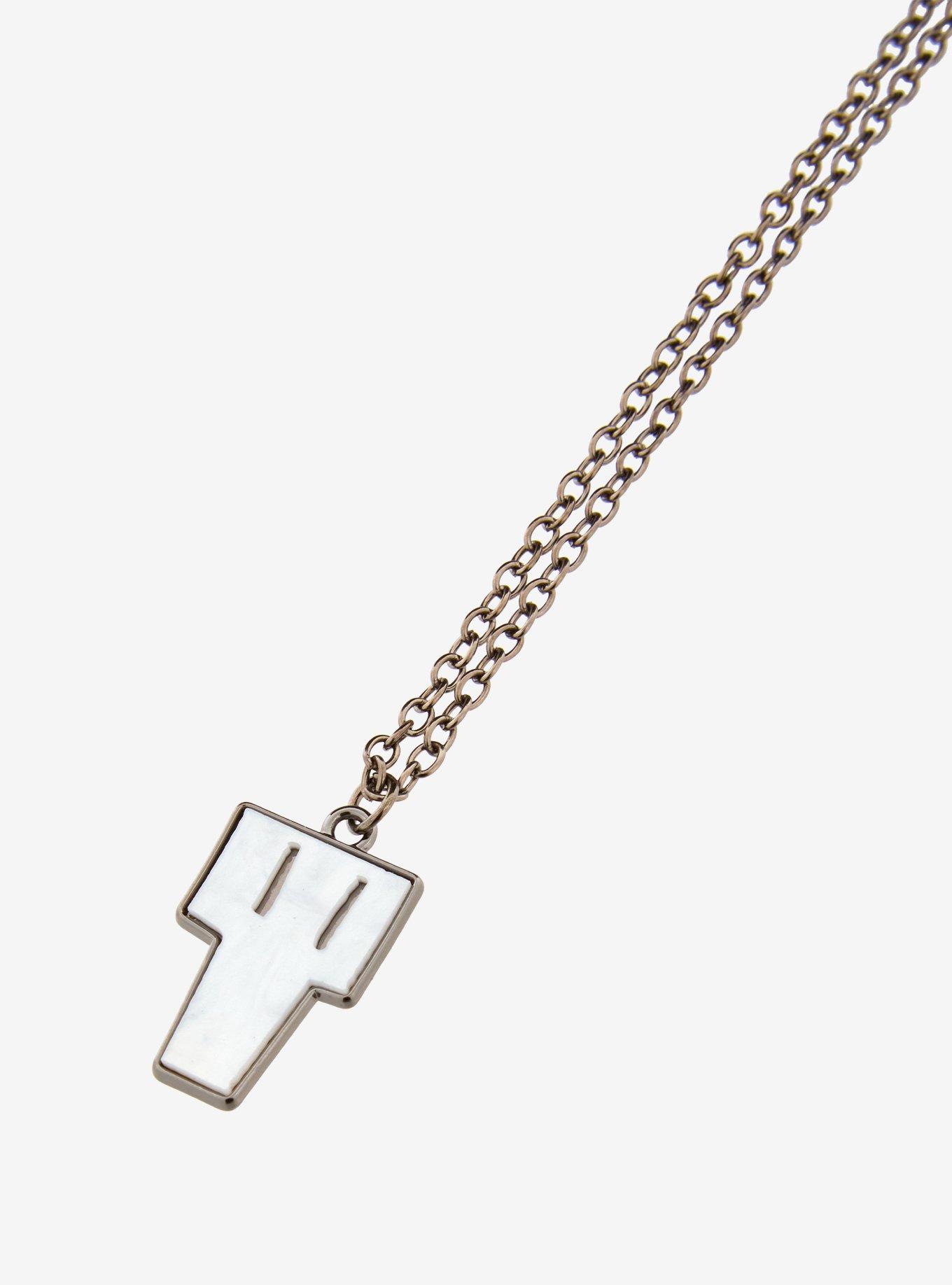 Invader Zim Gaz Skull Pendant Necklace, , alternate