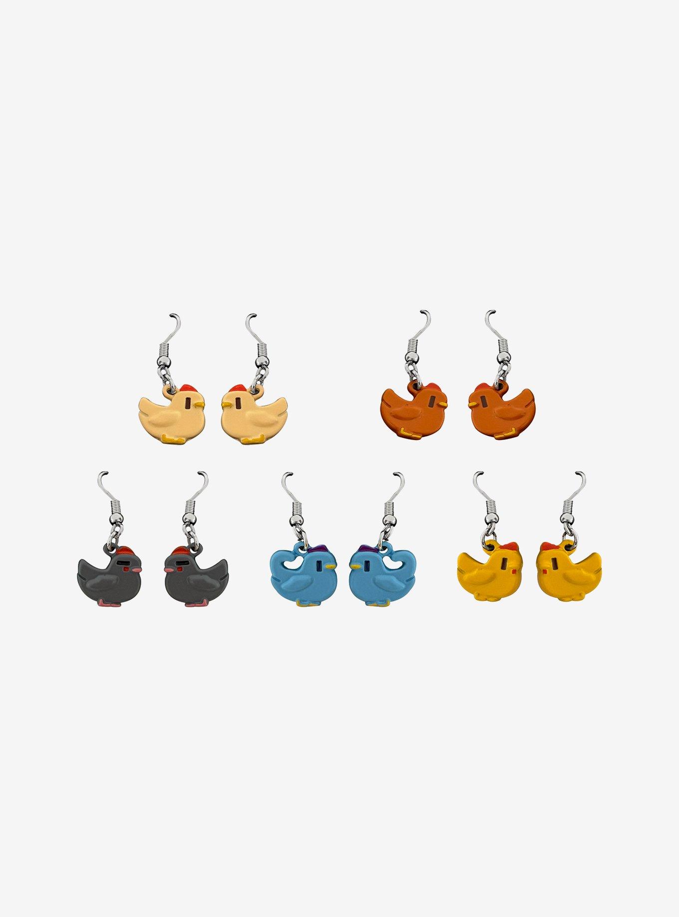 Stardew Valley Chickens Drop Earrings, , hi-res