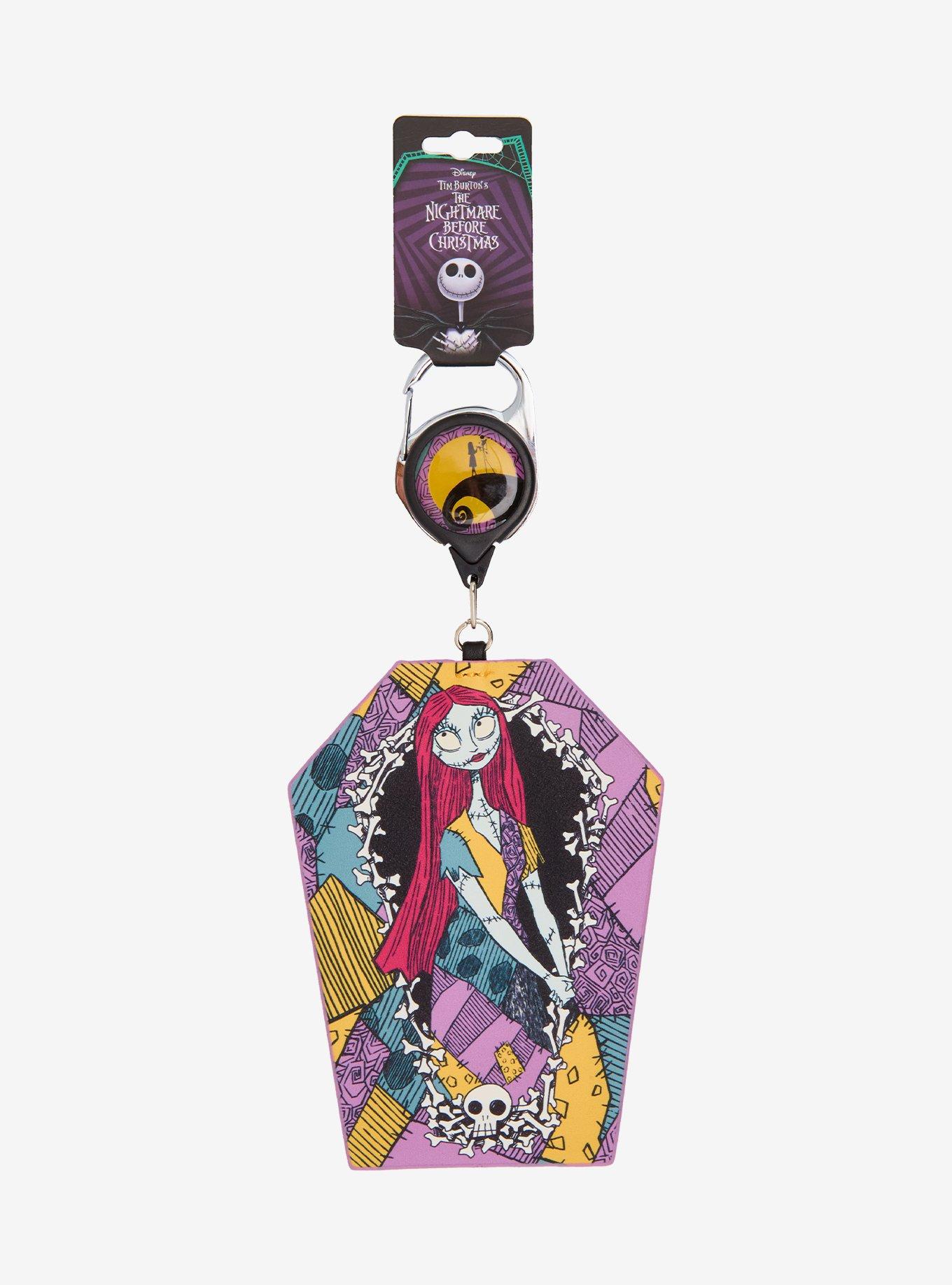 Disney The Nightmare Before Christmas Sally Pattern Coffin Retractable Lanyard - BoxLunch Exclusive, , alternate