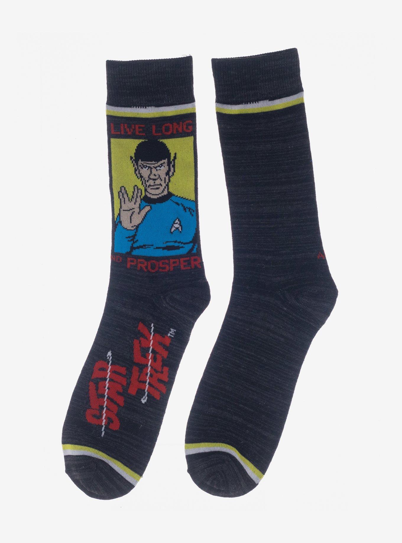 Star Trek Logo Crew Socks 5 Pair, , hi-res