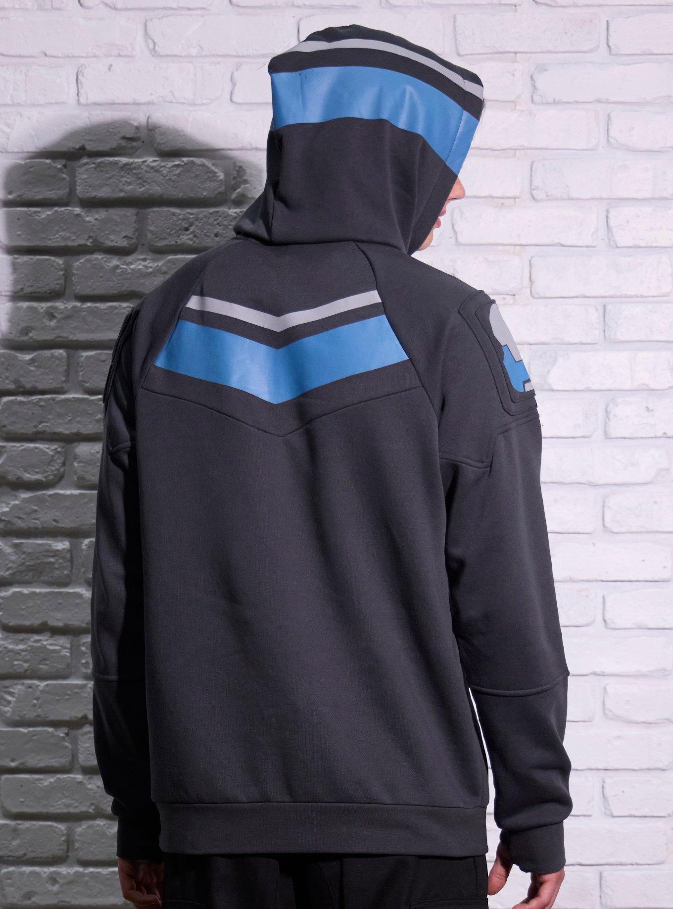 DC Comics Peacemaker Vigilante Suit Hoodie, BLUE, alternate