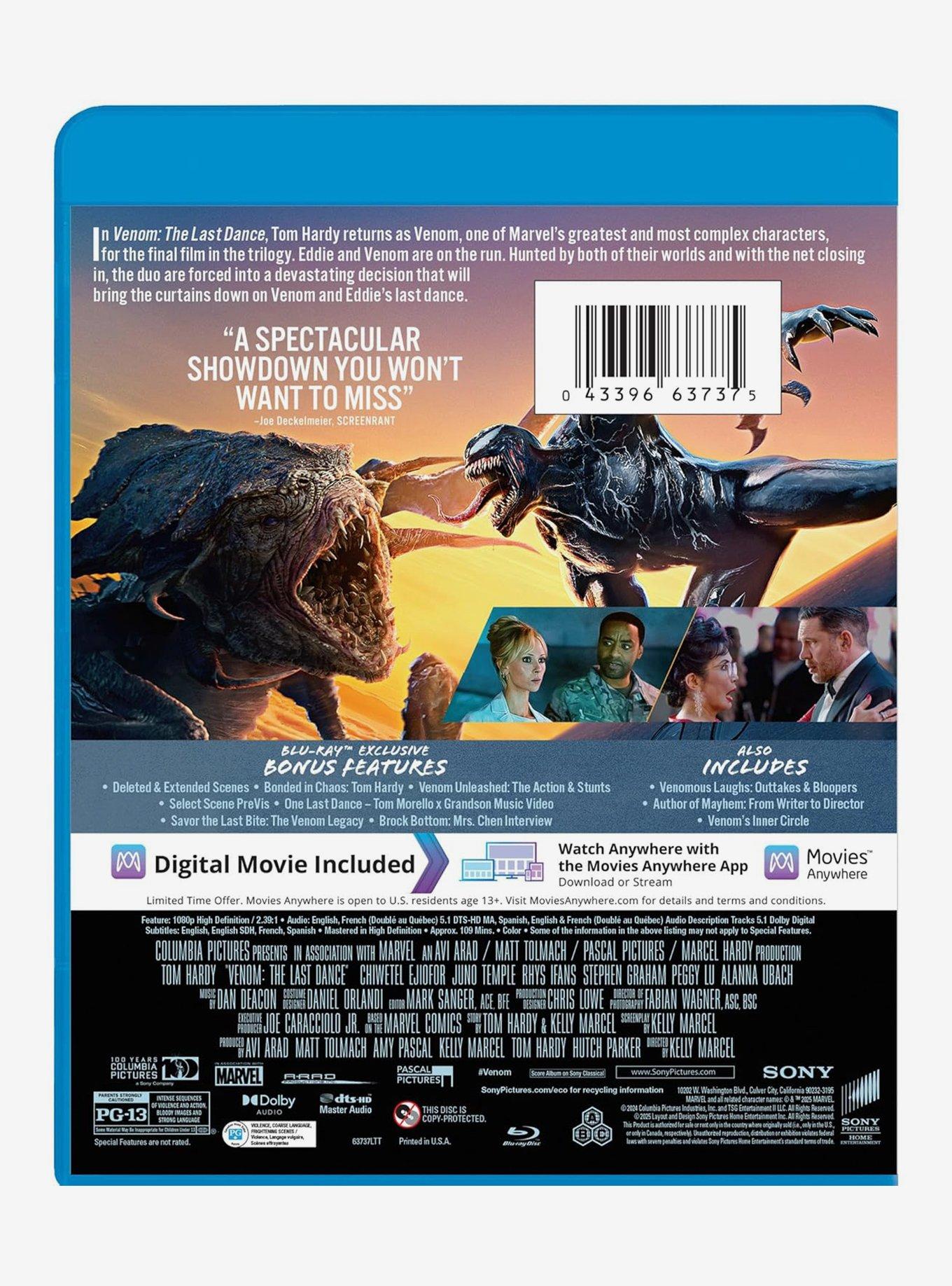 Marvel Venom: The Last Dance Blu-Ray, , hi-res