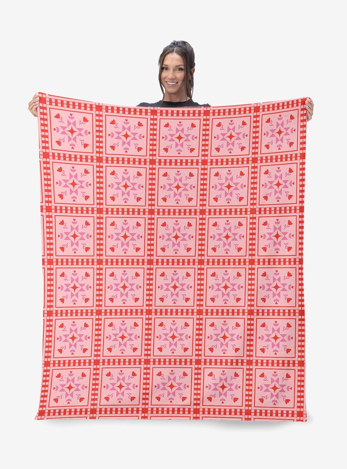 Quilted Silk Touch Sherpa Throw Blanket, , alternate