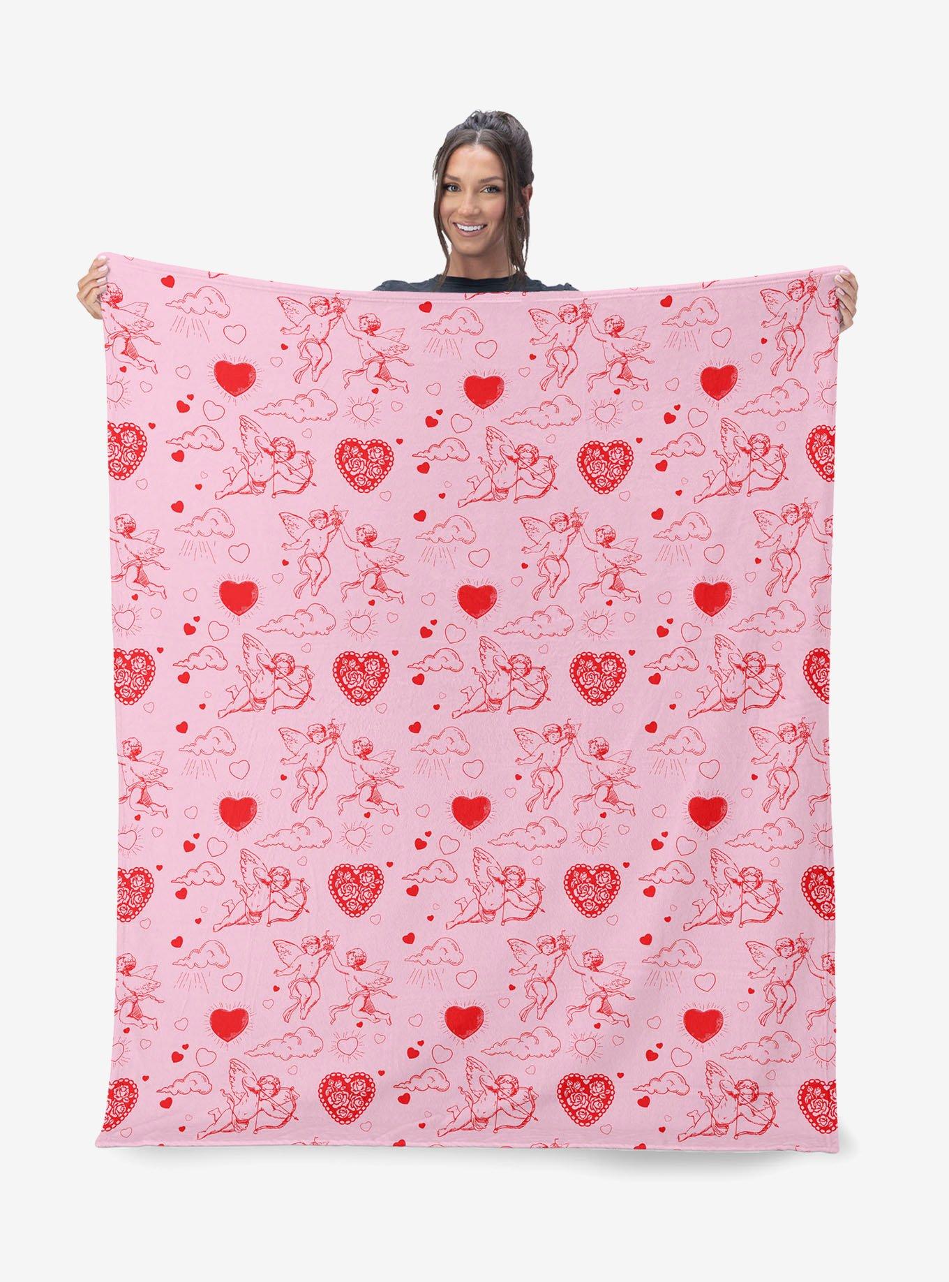 Cupid Silk Touch Sherpa Throw Blanket, , alternate