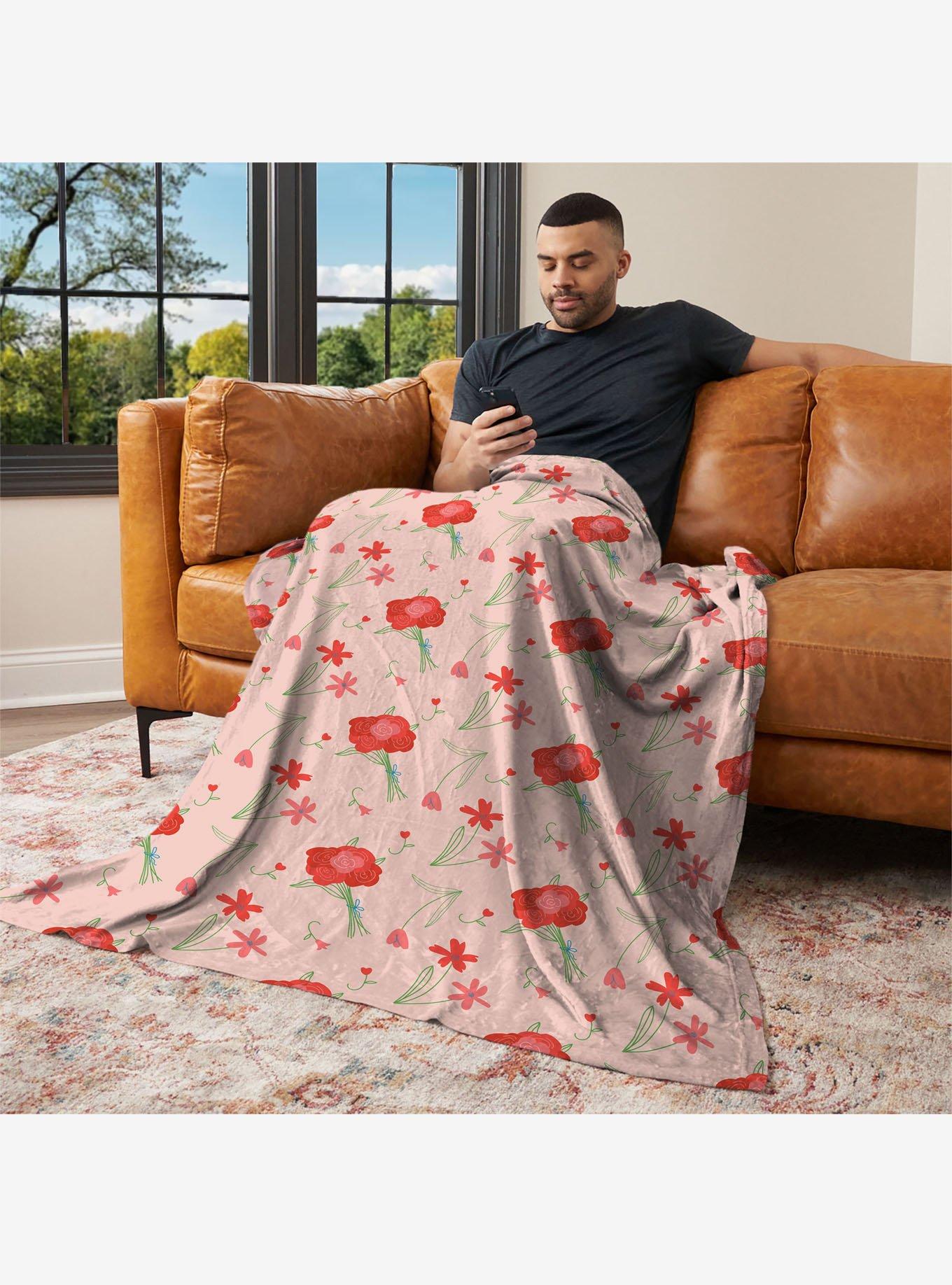 Flowers 50x60" Silk Touch Throw Blanket, , alternate