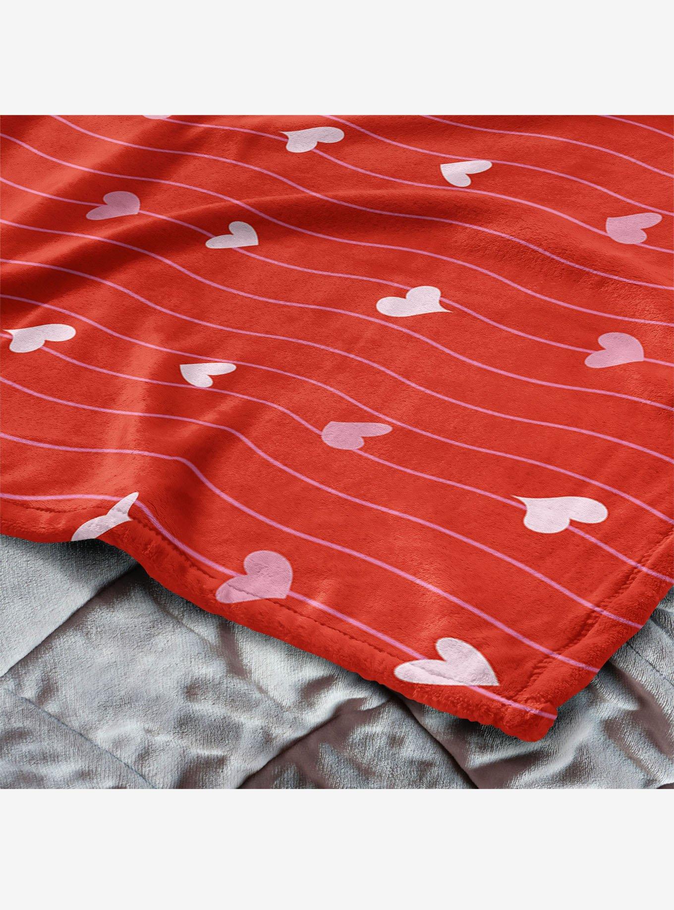 Line Hearts 50x60" Silk Touch Throw Blanket, , alternate