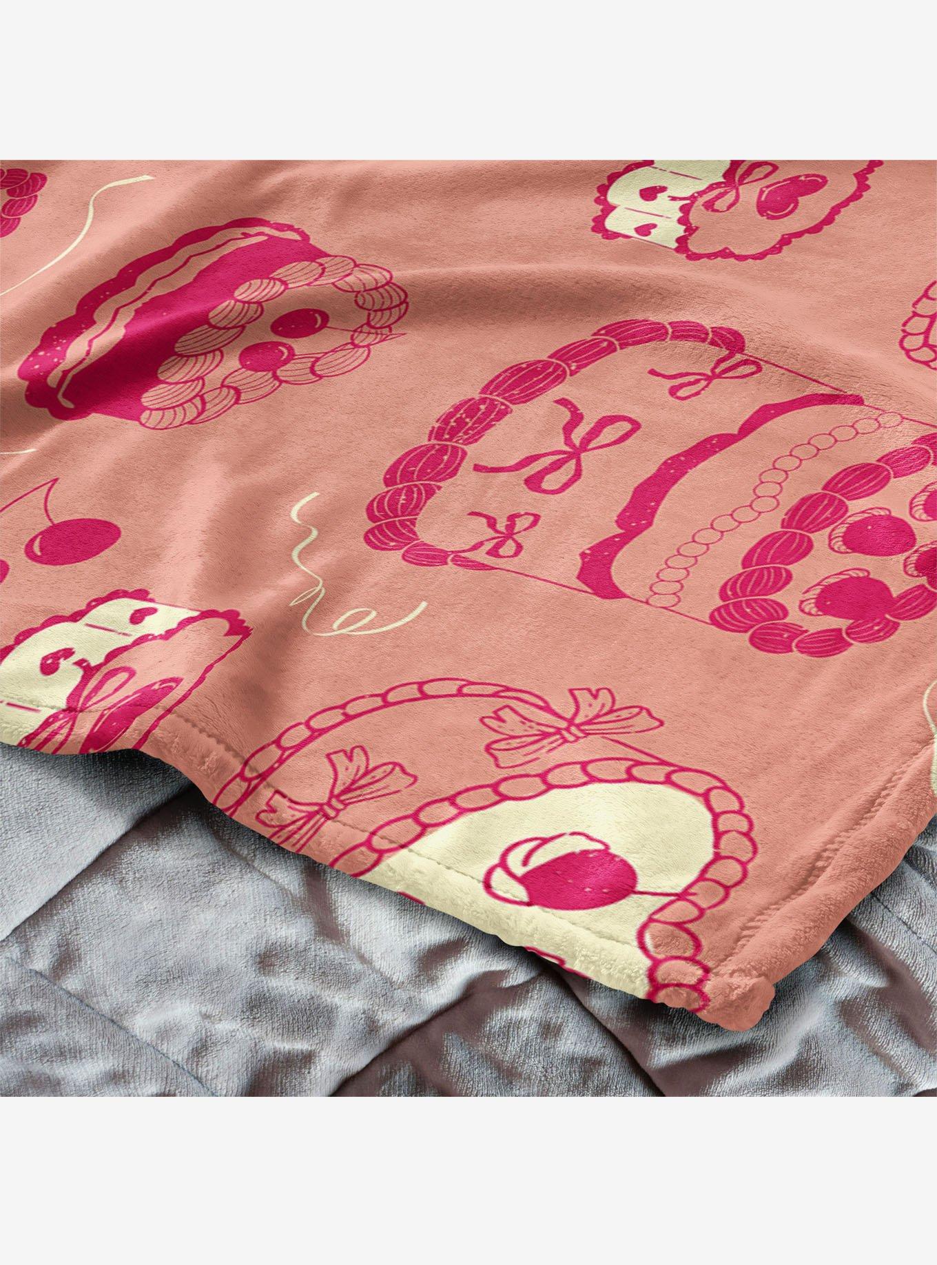 Valentine's Day Cakes 50x60" Silk Touch Throw Blanket, , alternate