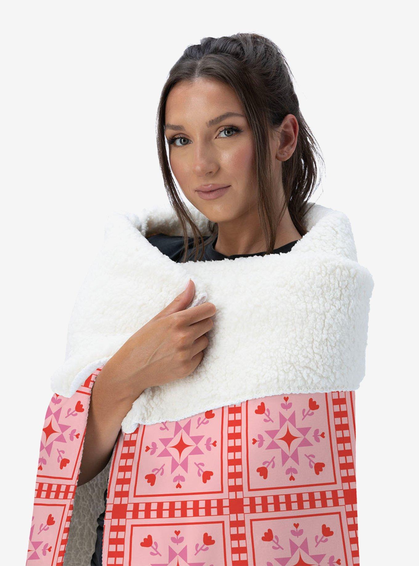 Quilted Silk Touch Sherpa Throw Blanket, , alternate