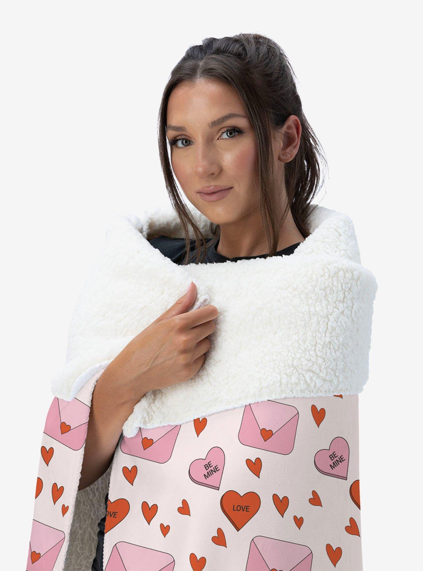 Send My Love Silk Touch Sherpa Throw Blanket, , alternate