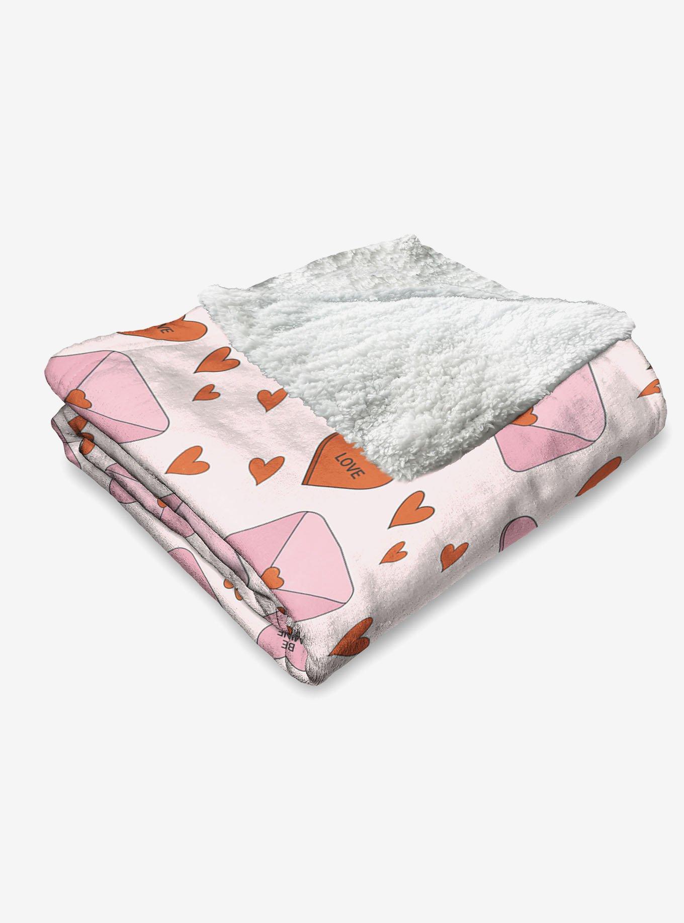 Send My Love Silk Touch Sherpa Throw Blanket, , alternate