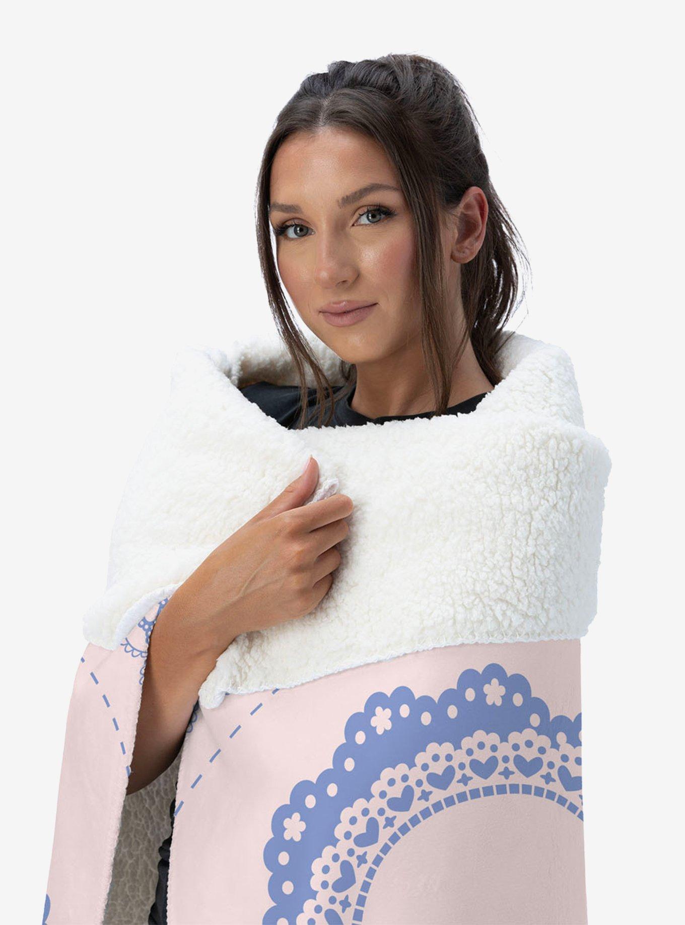 Vintage Hearts Silk Touch Sherpa Throw Blanket, , alternate