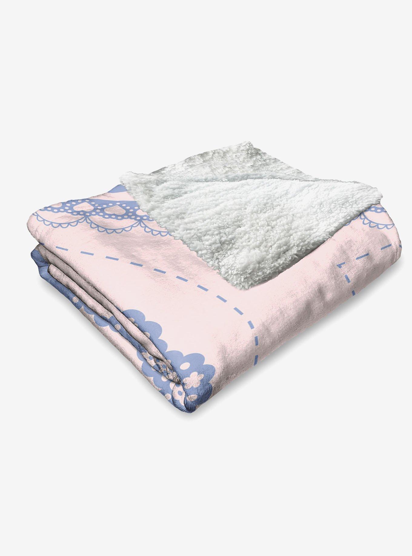 Vintage Hearts Silk Touch Sherpa Throw Blanket, , alternate