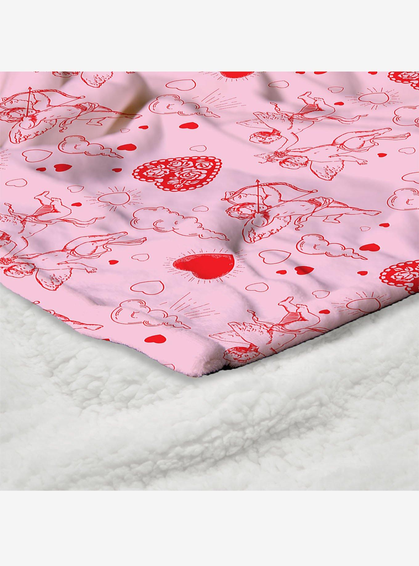 Cupid Silk Touch Sherpa Throw Blanket, , alternate