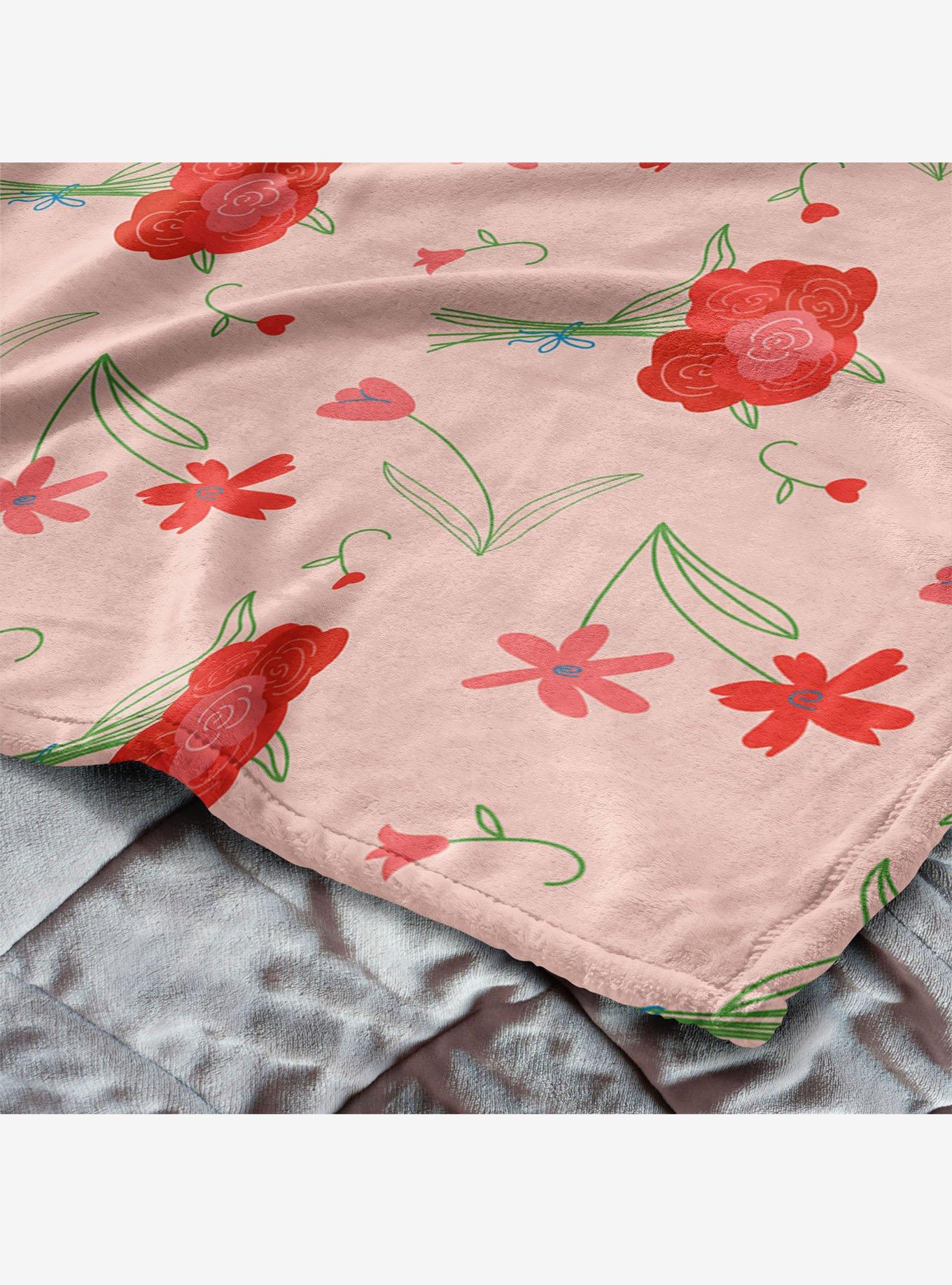 Flowers 60x80" Silk Touch Throw Blanket, , alternate