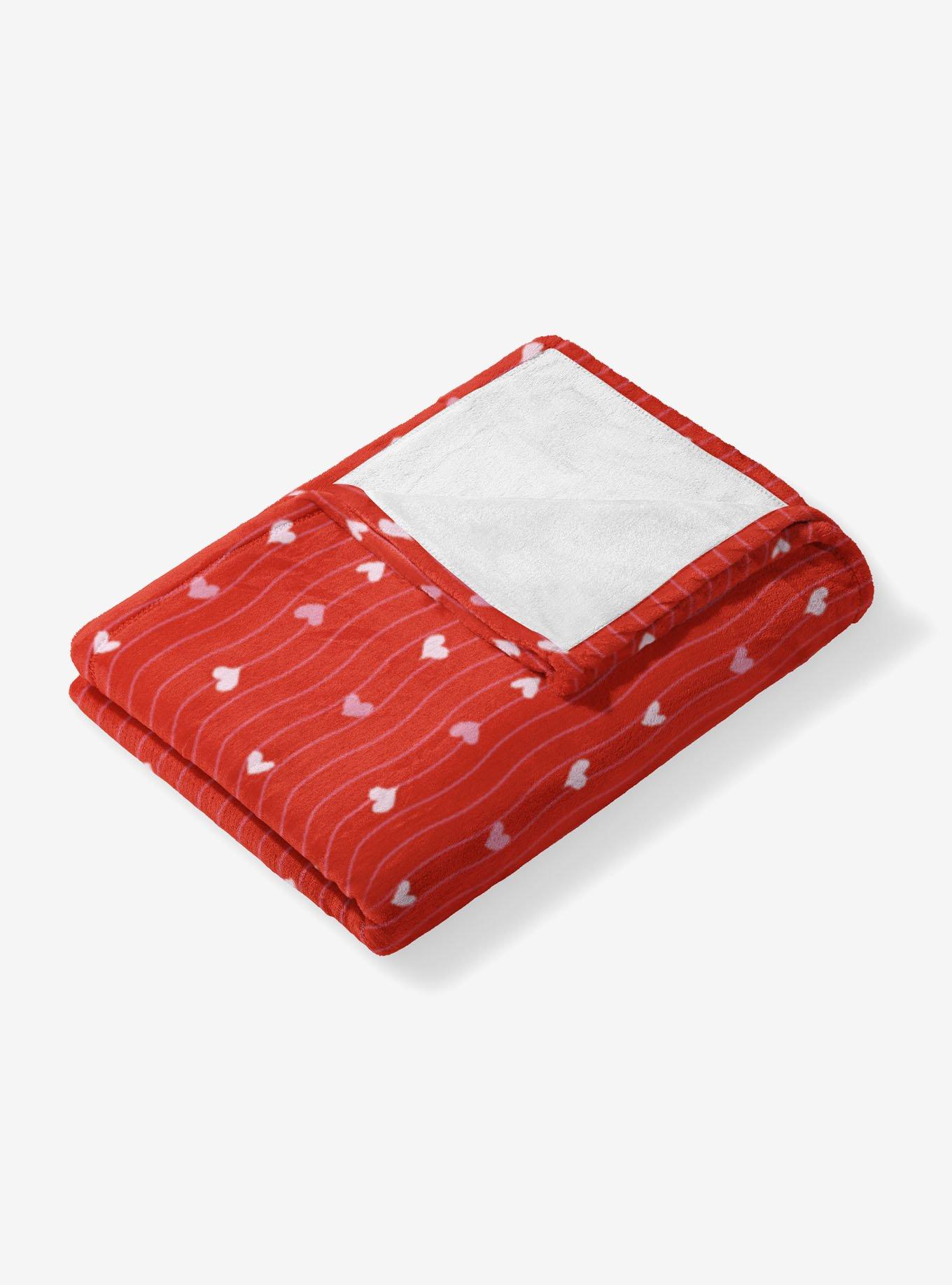 Line Hearts 60x80" Silk Touch Throw Blanket, , alternate