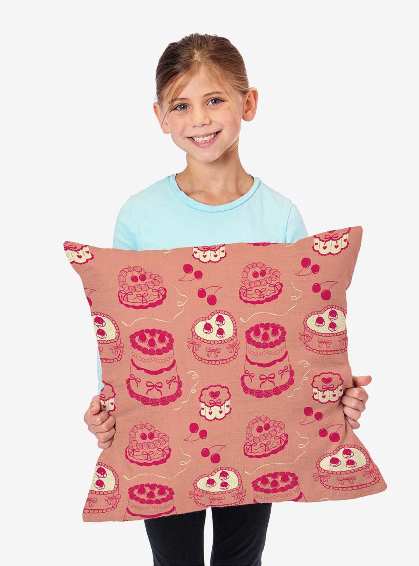 Valentine's Day Cakes Throw Pillow, , alternate