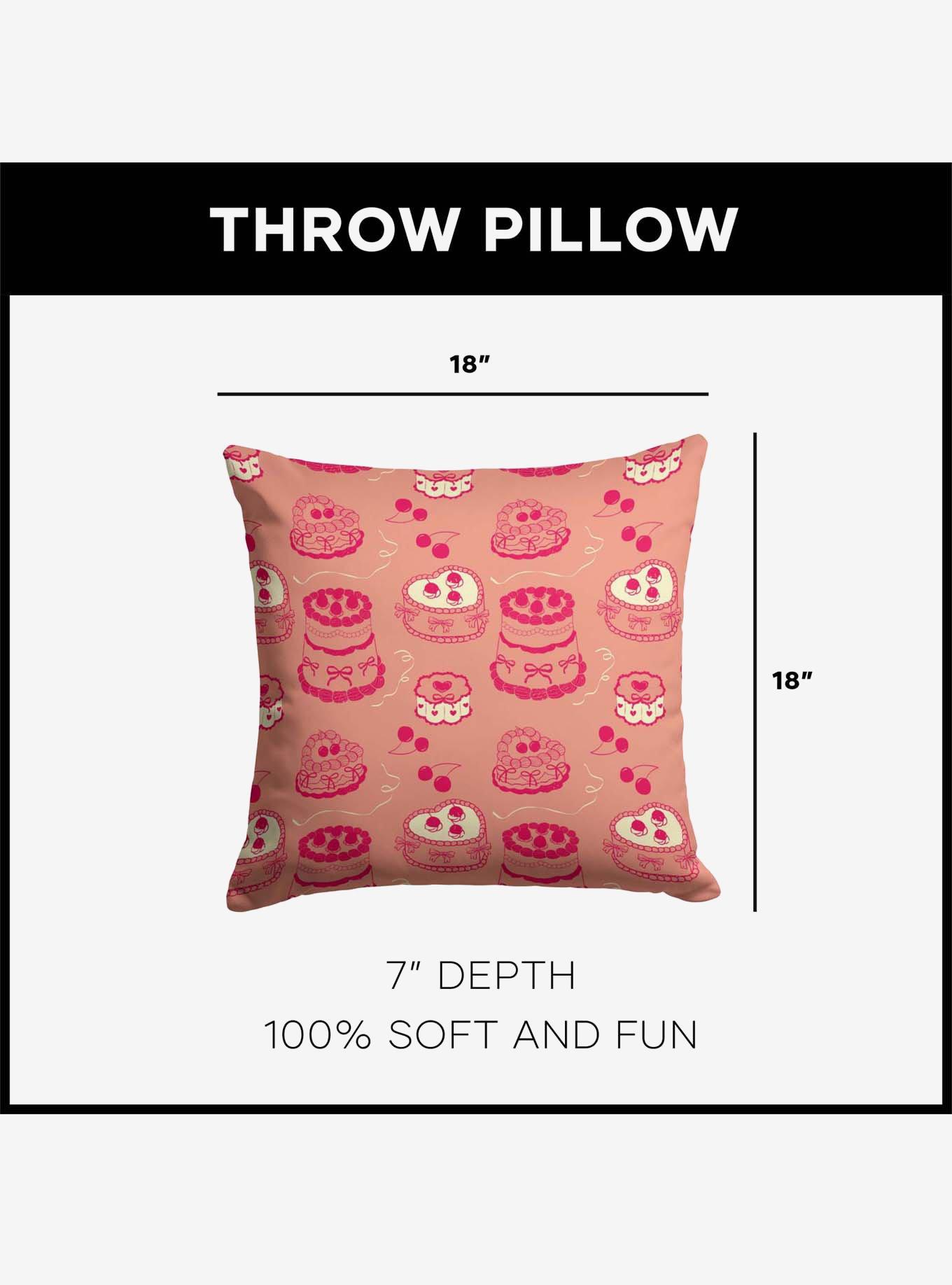 Valentine's Day Cakes Throw Pillow, , alternate