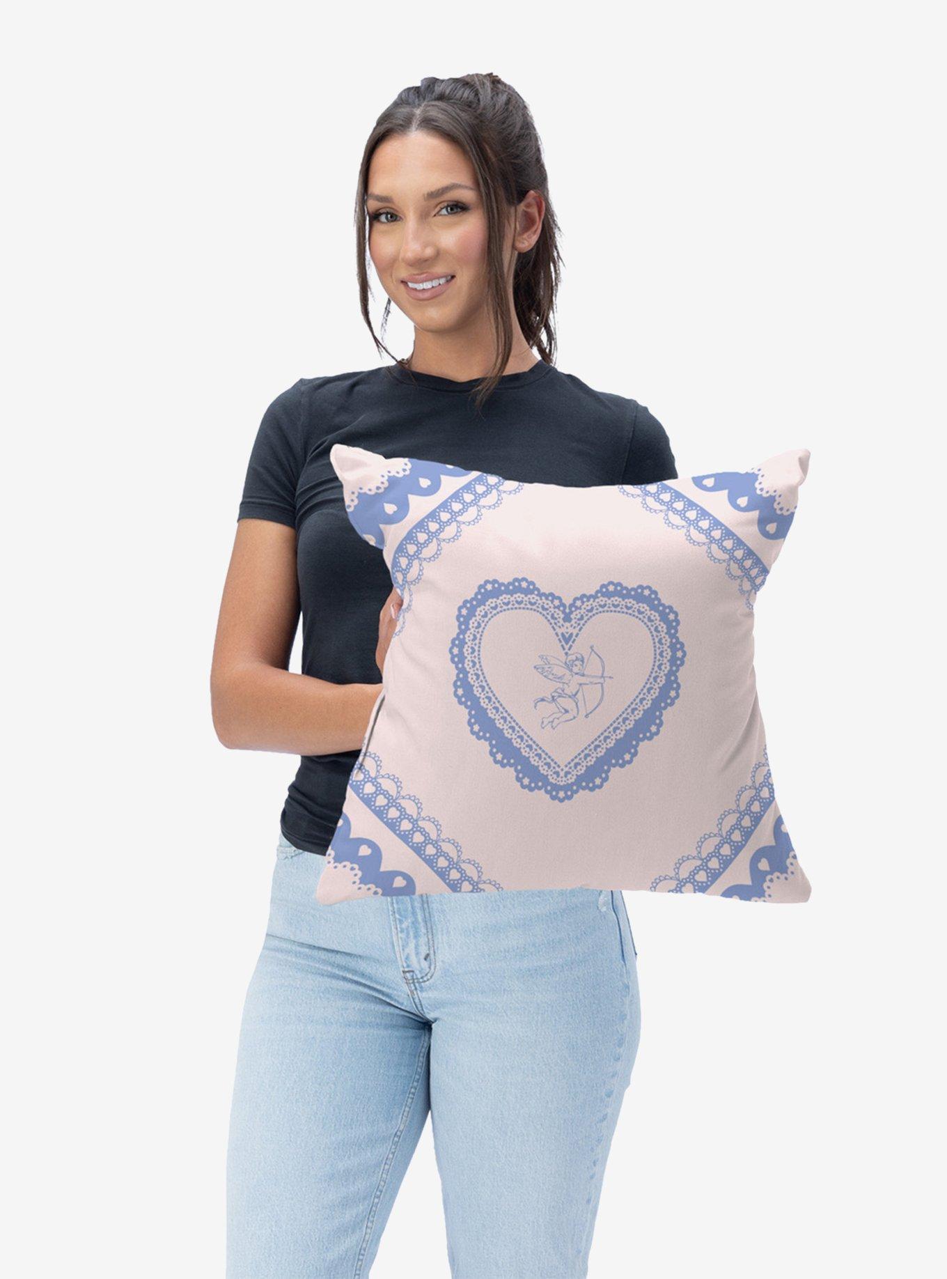 Vintage Hearts Throw Pillow, , hi-res