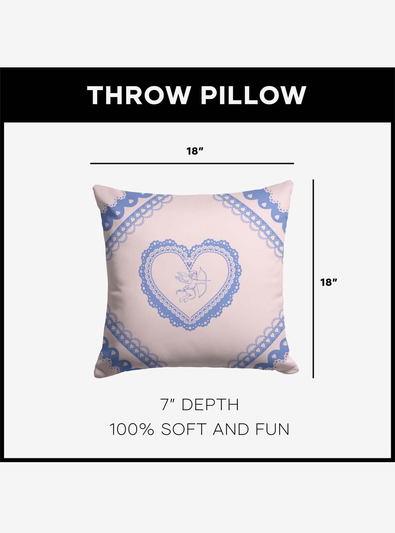 Vintage Hearts Throw Pillow, , alternate