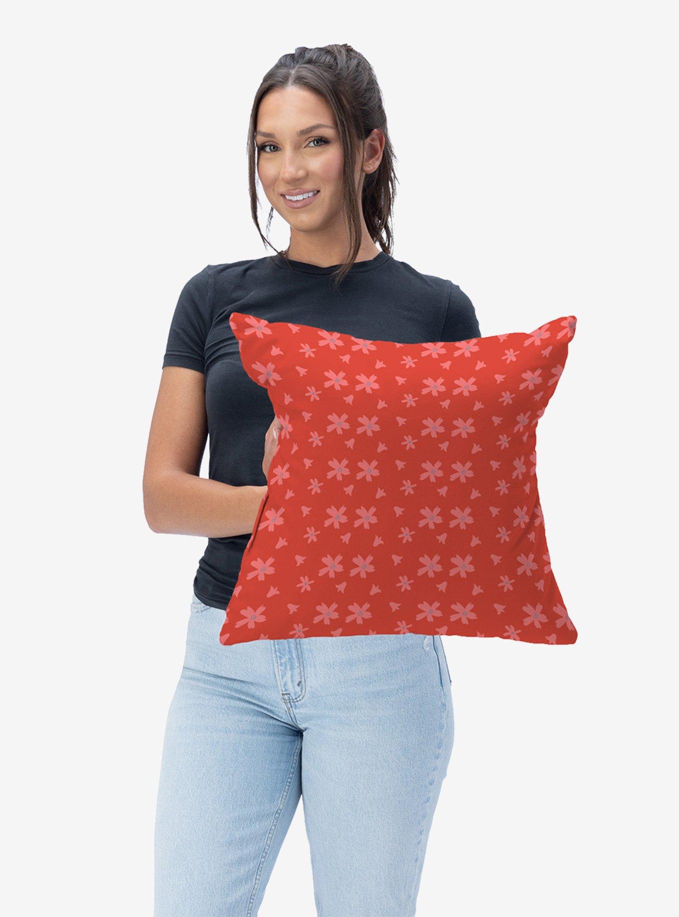 Flowers Throw Pillow, , hi-res