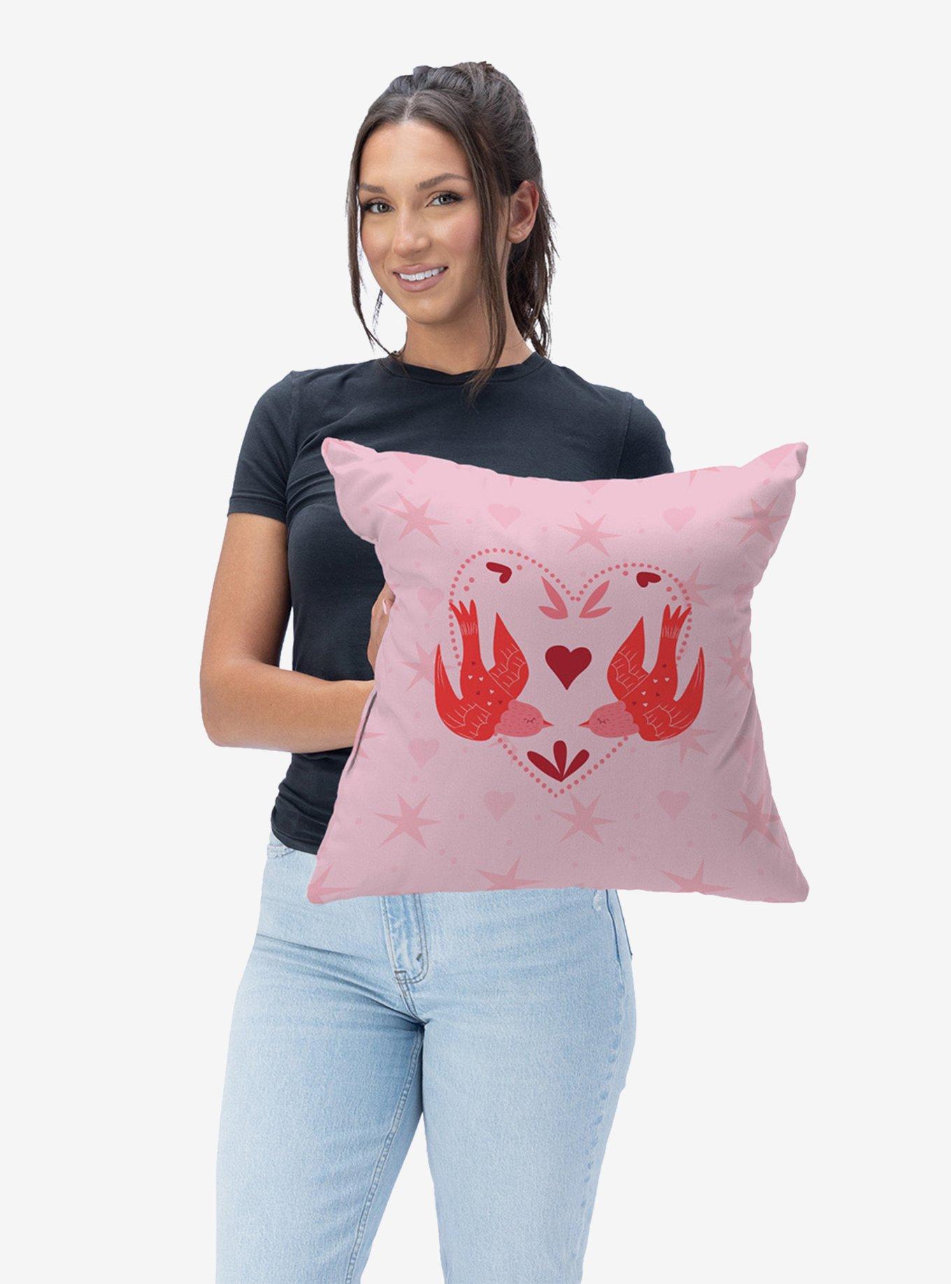 Flying Birds Throw Pillow, , hi-res