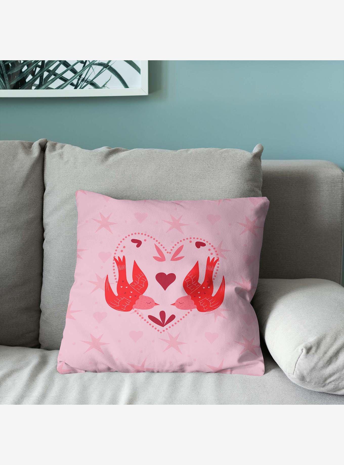 Flying Birds Throw Pillow, , alternate