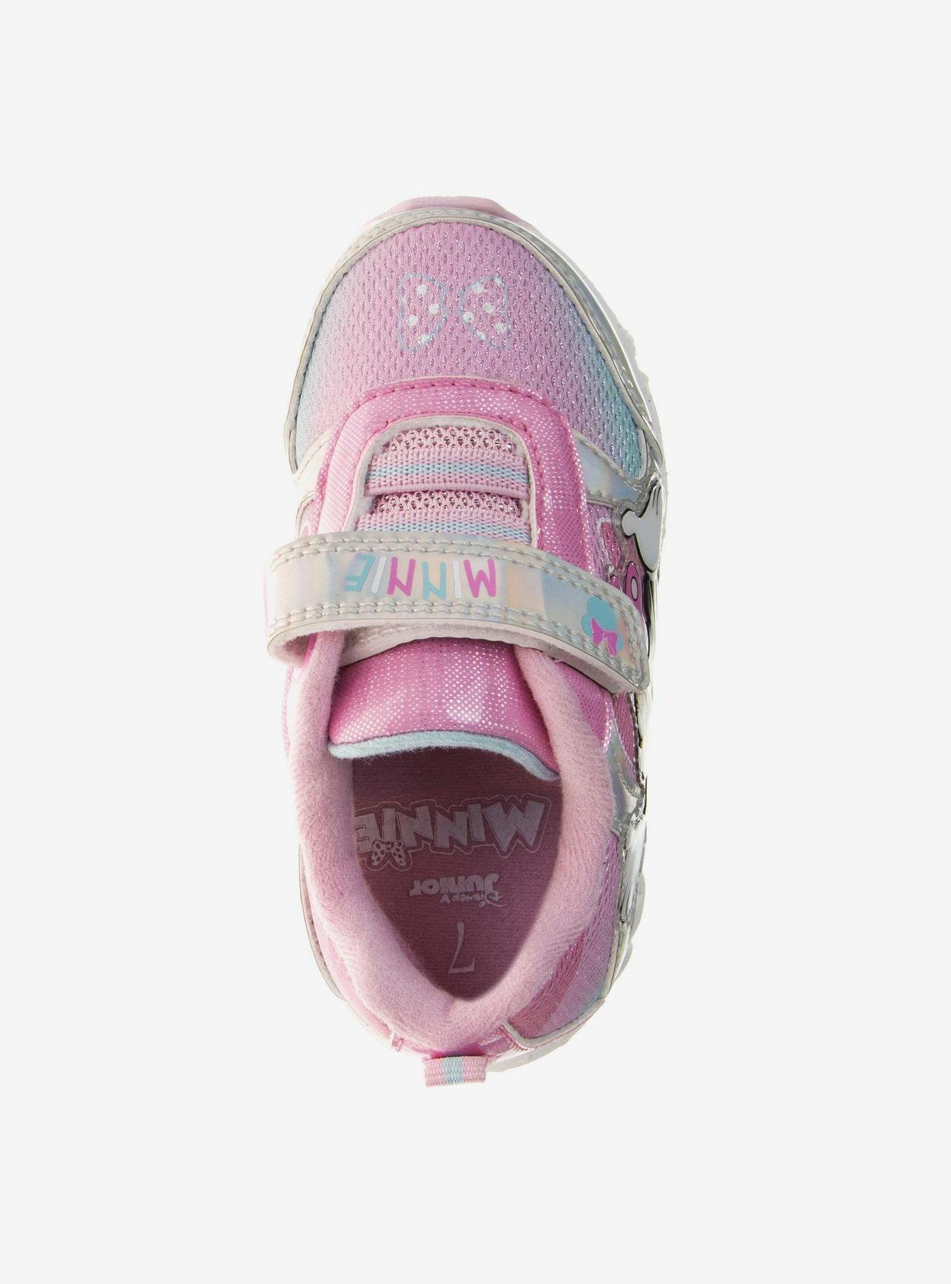 Disney Minnie Mouse Girls One White Light Sneakers, SILVER, alternate