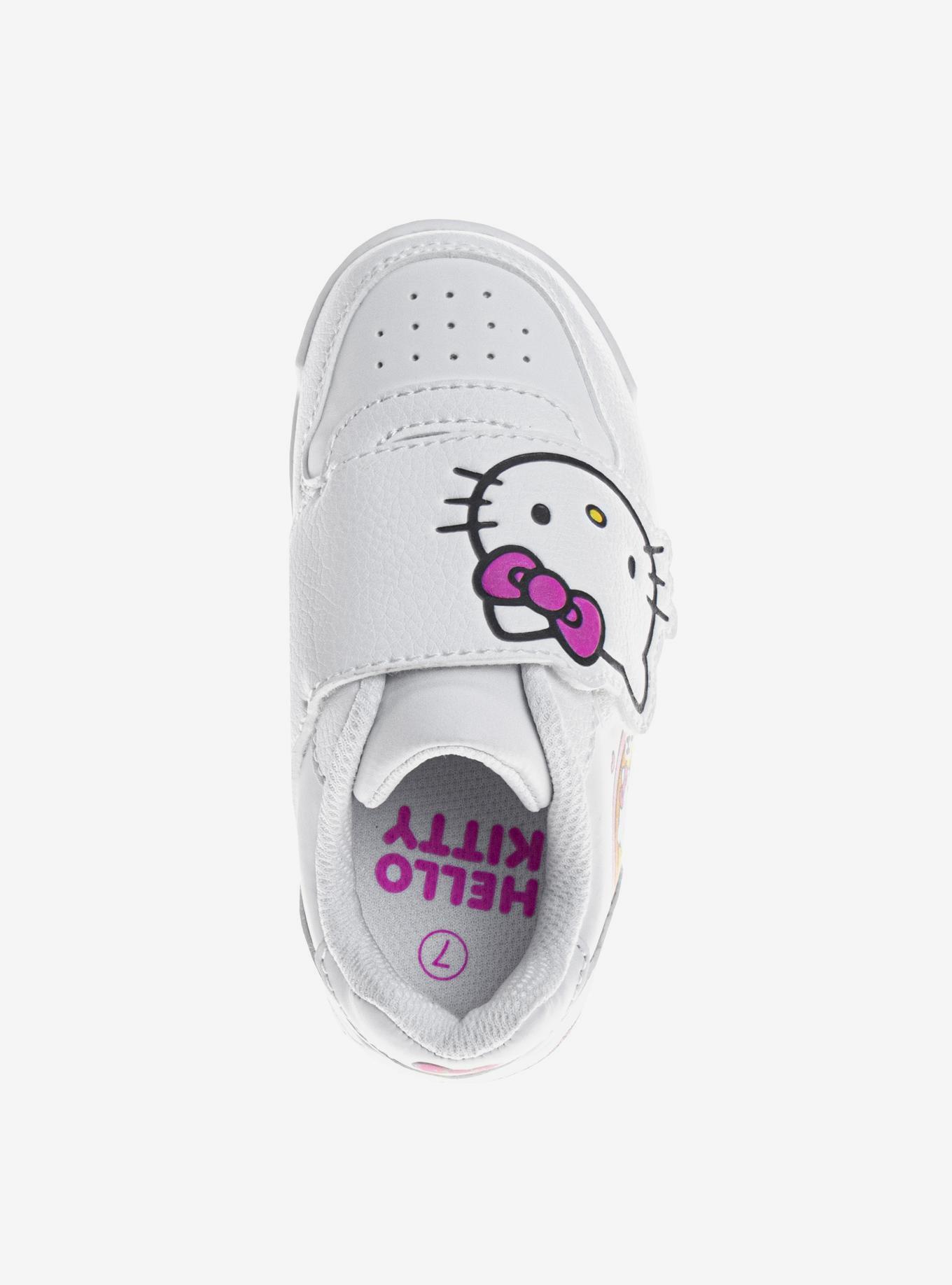 Hello Kitty Hook & Loop Toddler & Girls Sneakers, BRIGHT WHITE, alternate
