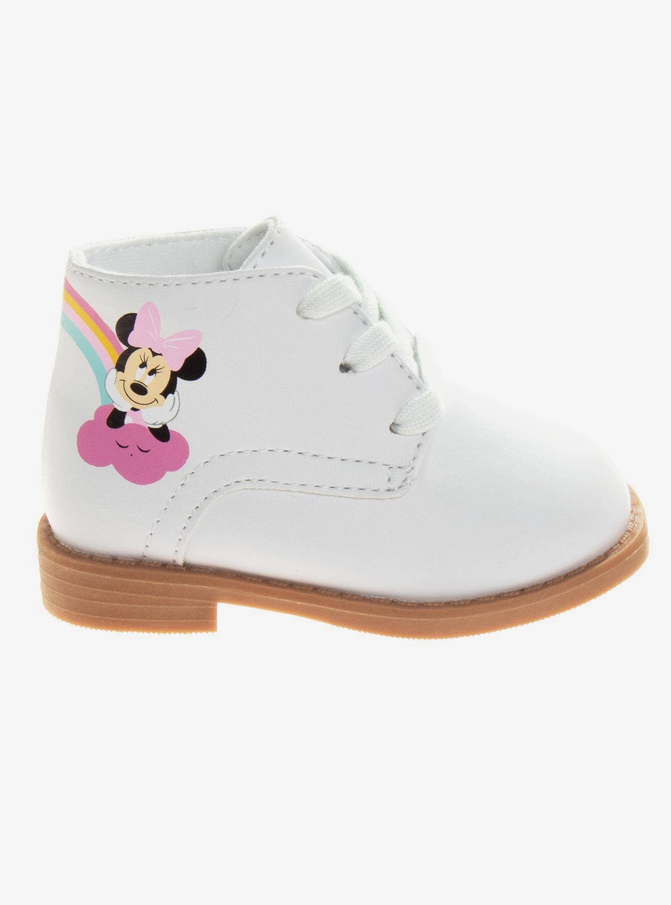 Disney Minnie Mouse Infant Lace-Up Walking Shoes, BRIGHT WHITE, alternate