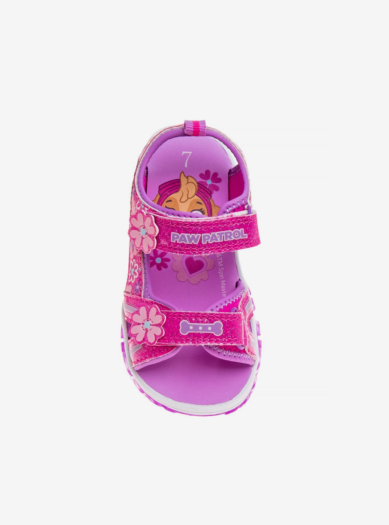 Paw Patrol Double Hook & Loop Girls Open Toe Sport Sandals, PINK, alternate