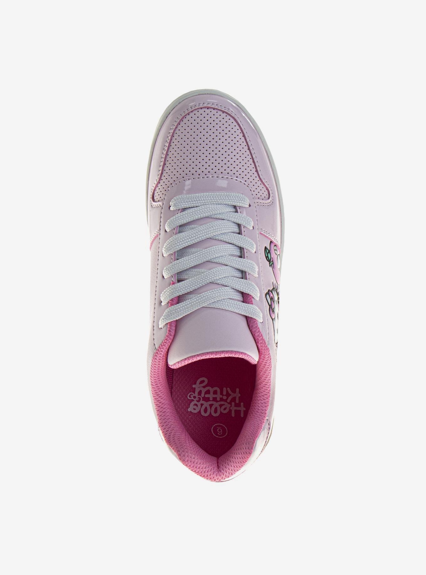 Hello Kitty Women's Lace Up Vintage Sneakers, PINK, alternate
