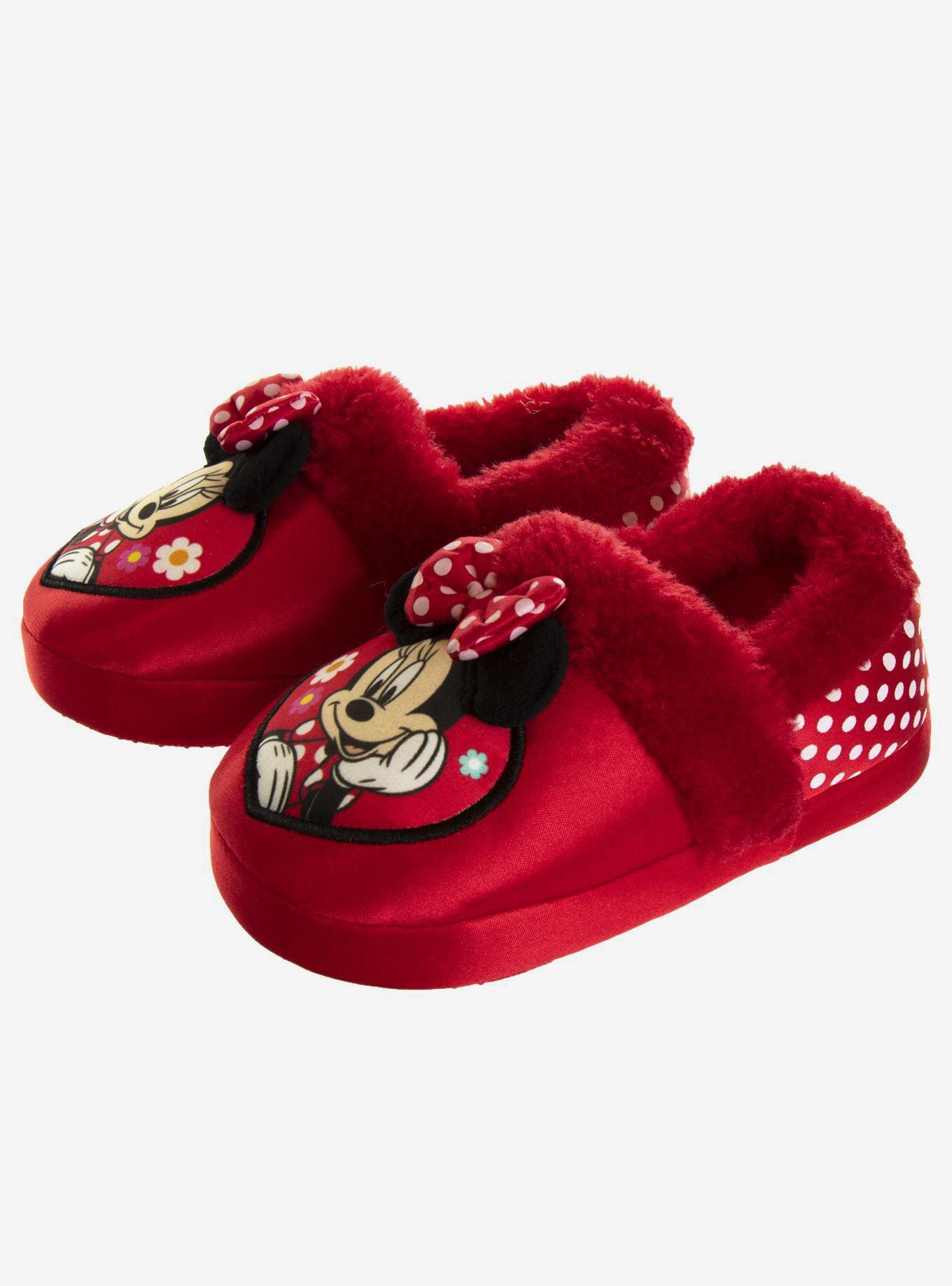 Disney Minnie Mouse Dual Sizes Toddler & Girls Slippers, , hi-res