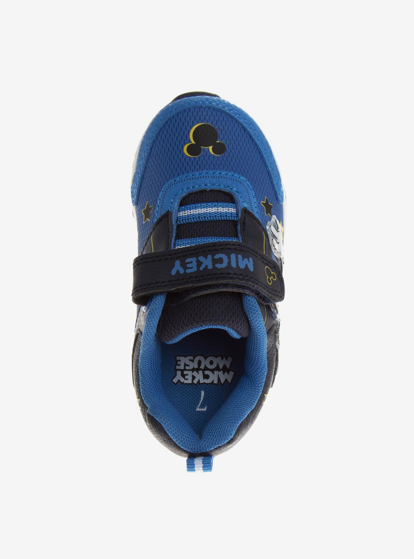 Disney Mickey Mouse Two Red Lights Toddler & Boys Sneakers, BLUE, alternate