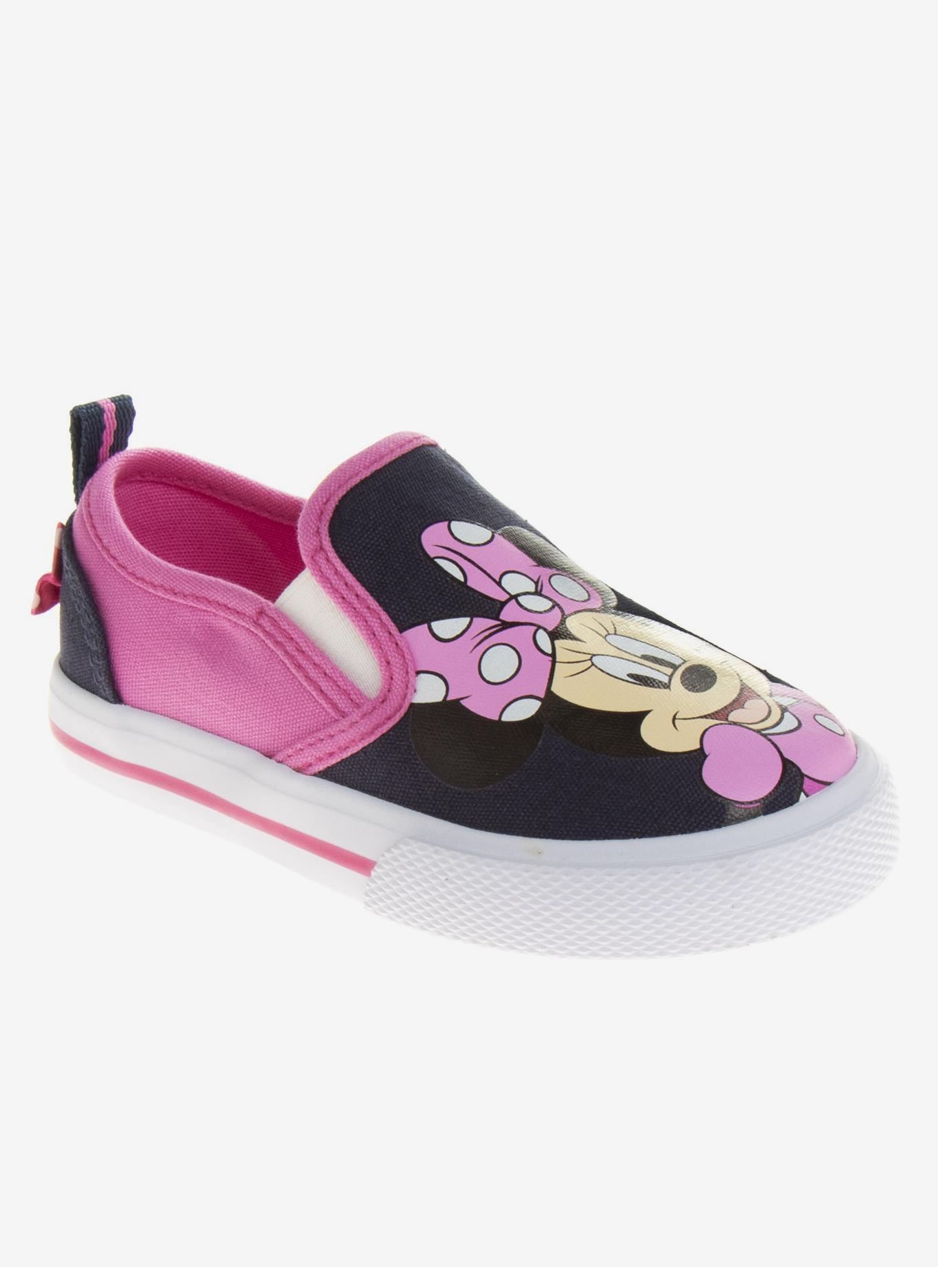 Disney Minnie Mouse Toddler & Girls Slip On Canvas Sneakers, , hi-res