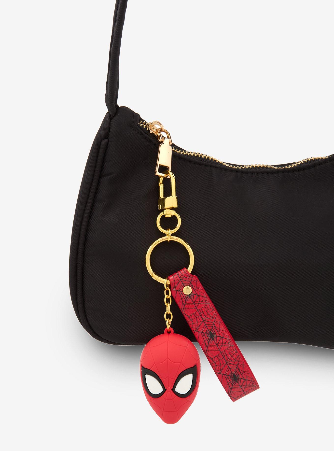 Loungefly Marvel Spider-Man Figural 3D Keychain With Wristlet — BoxLunch Exclusive, , hi-res