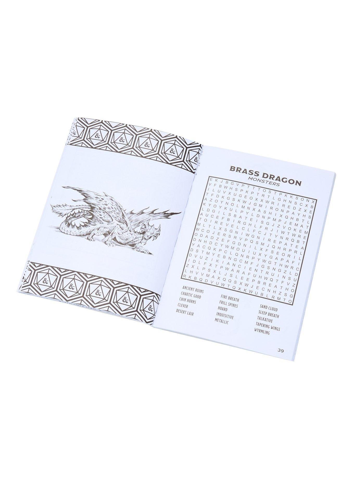 Dungeons & Dragons Word Search And Coloring Book, , hi-res