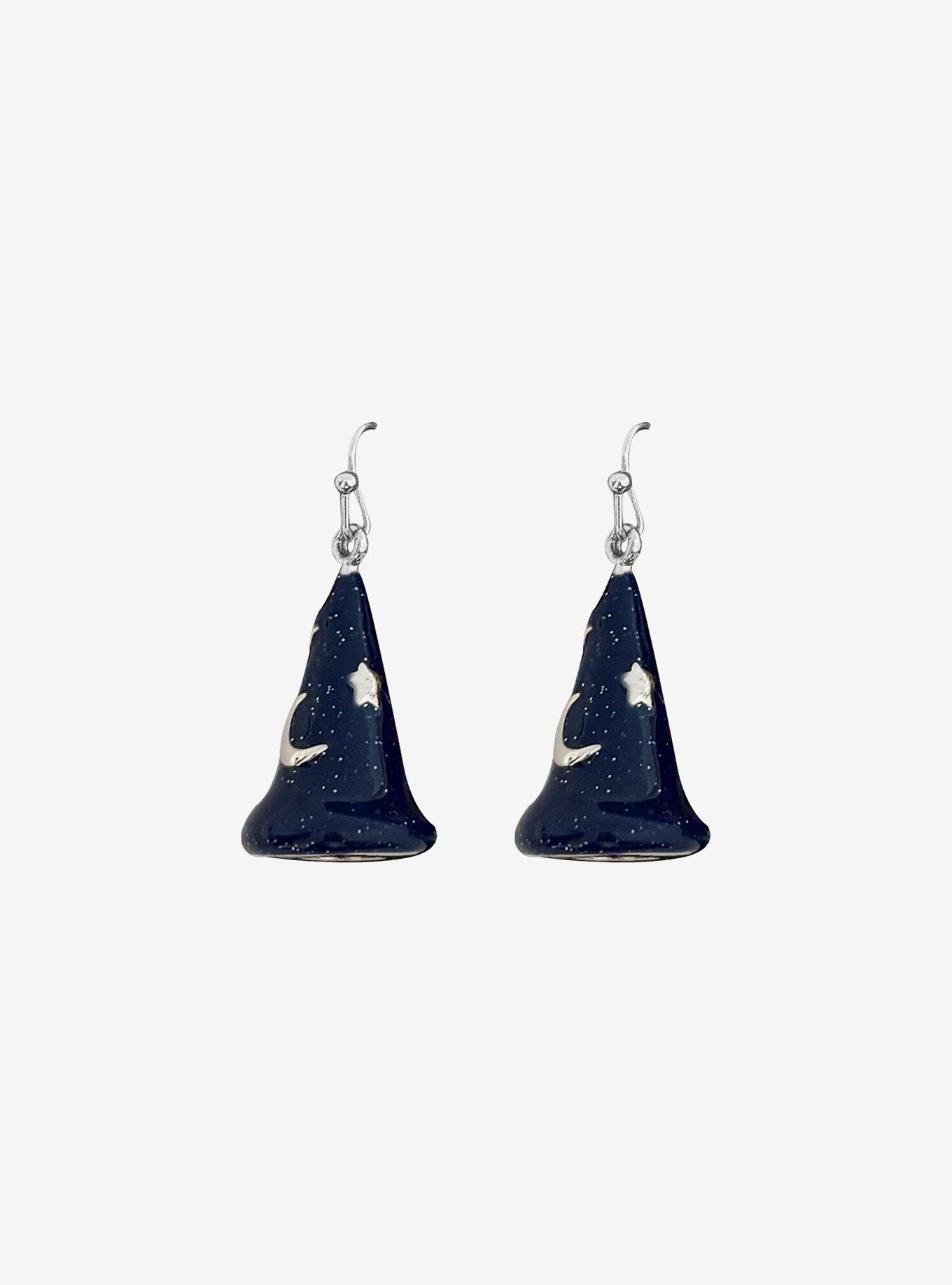 Her Universe Disney Fantasia Sorcerer Mickey Mouse Hat Drop Earrings, , hi-res