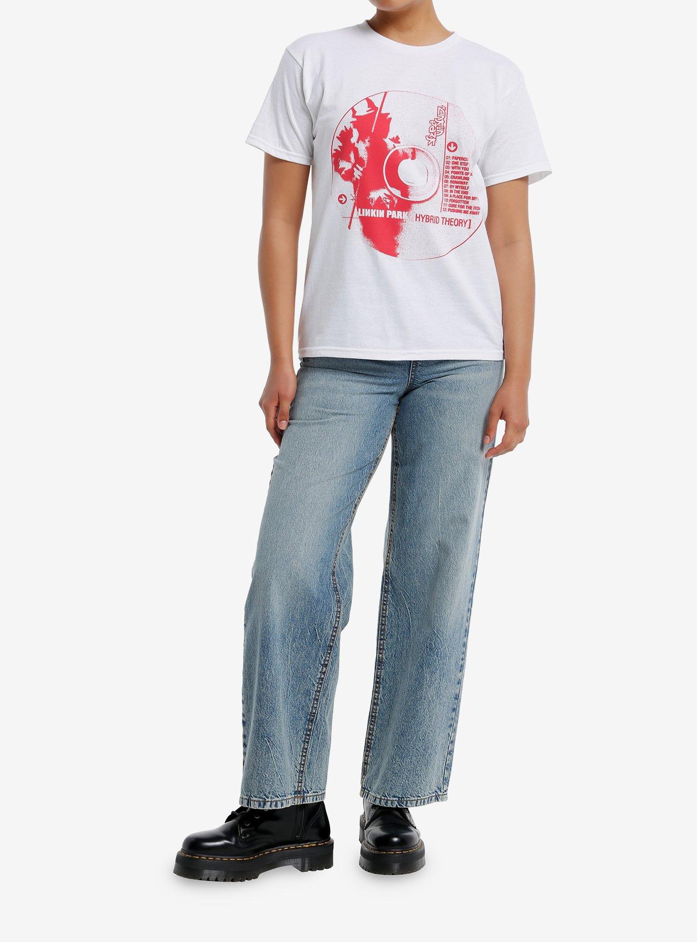 Linkin Park Hybrid Theory CD Shrunken Fit Girls T-Shirt, , hi-res