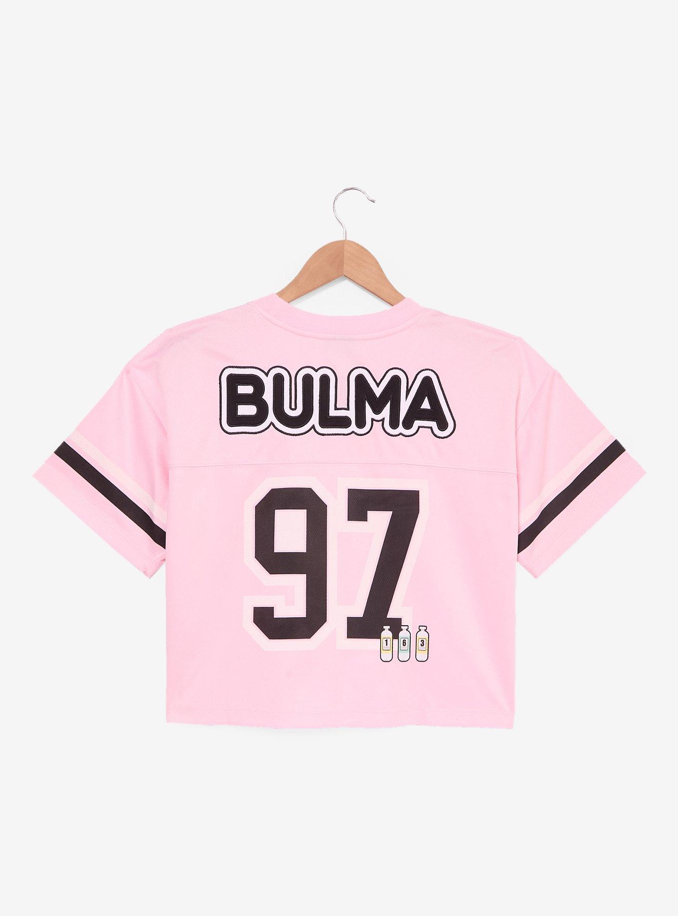 Dragon Ball Bulma Women's Cropped Football Jersey - BoxLunch Exclusive, , hi-res