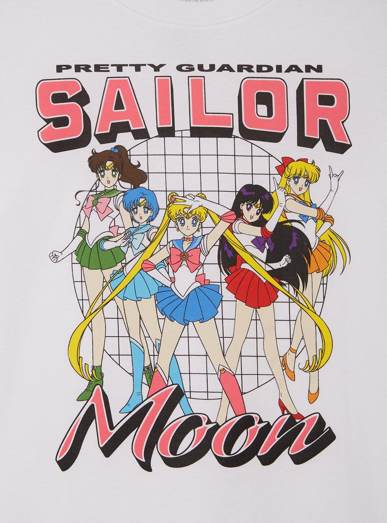 Sailor Moon Sailor Guardians Group Portrait Women's Cropped T-Shirt - BoxLunch Exclusive, , hi-res