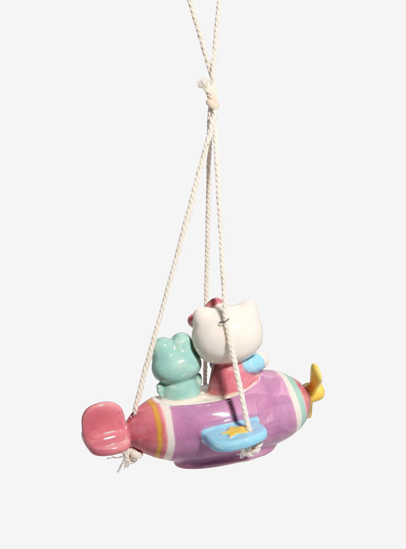 Blue Sky Hello Kitty & Keroppi Plane Wall Hanging