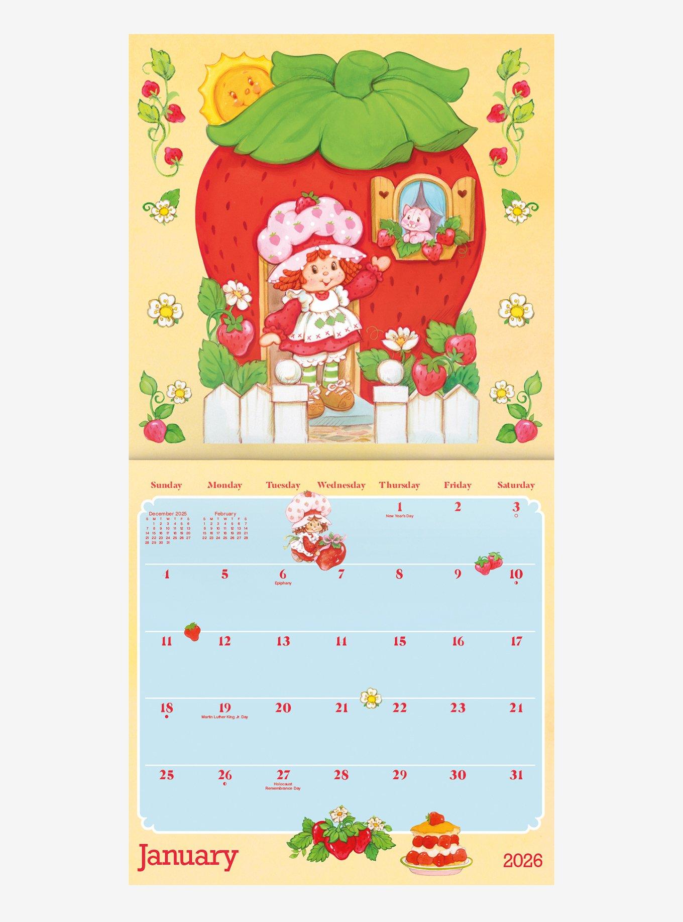 Strawberry Shortcake 2026 Wall Calendar