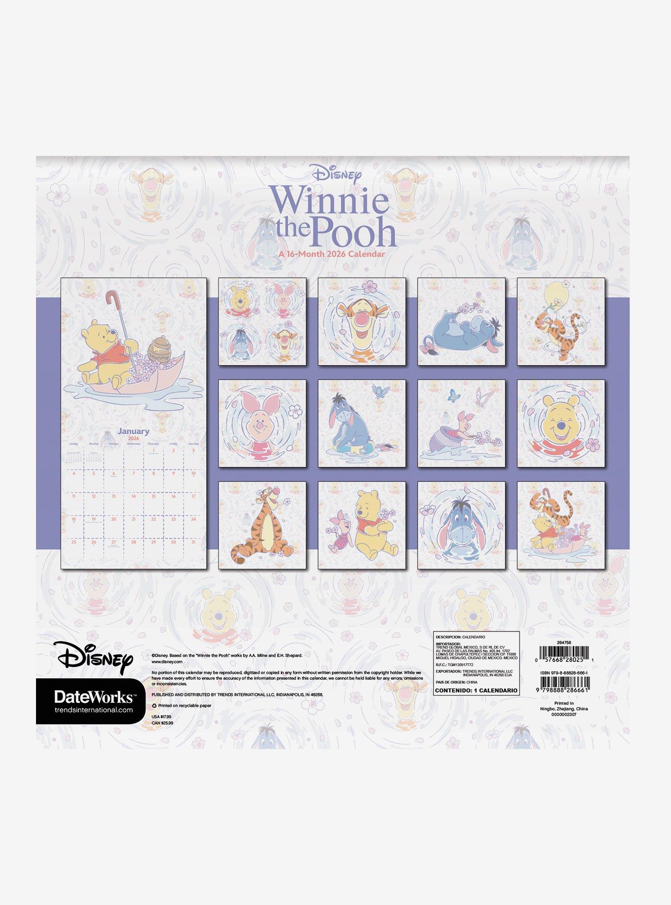 Disney Winnie the Pooh 2026 Wall Calendar, , alternate