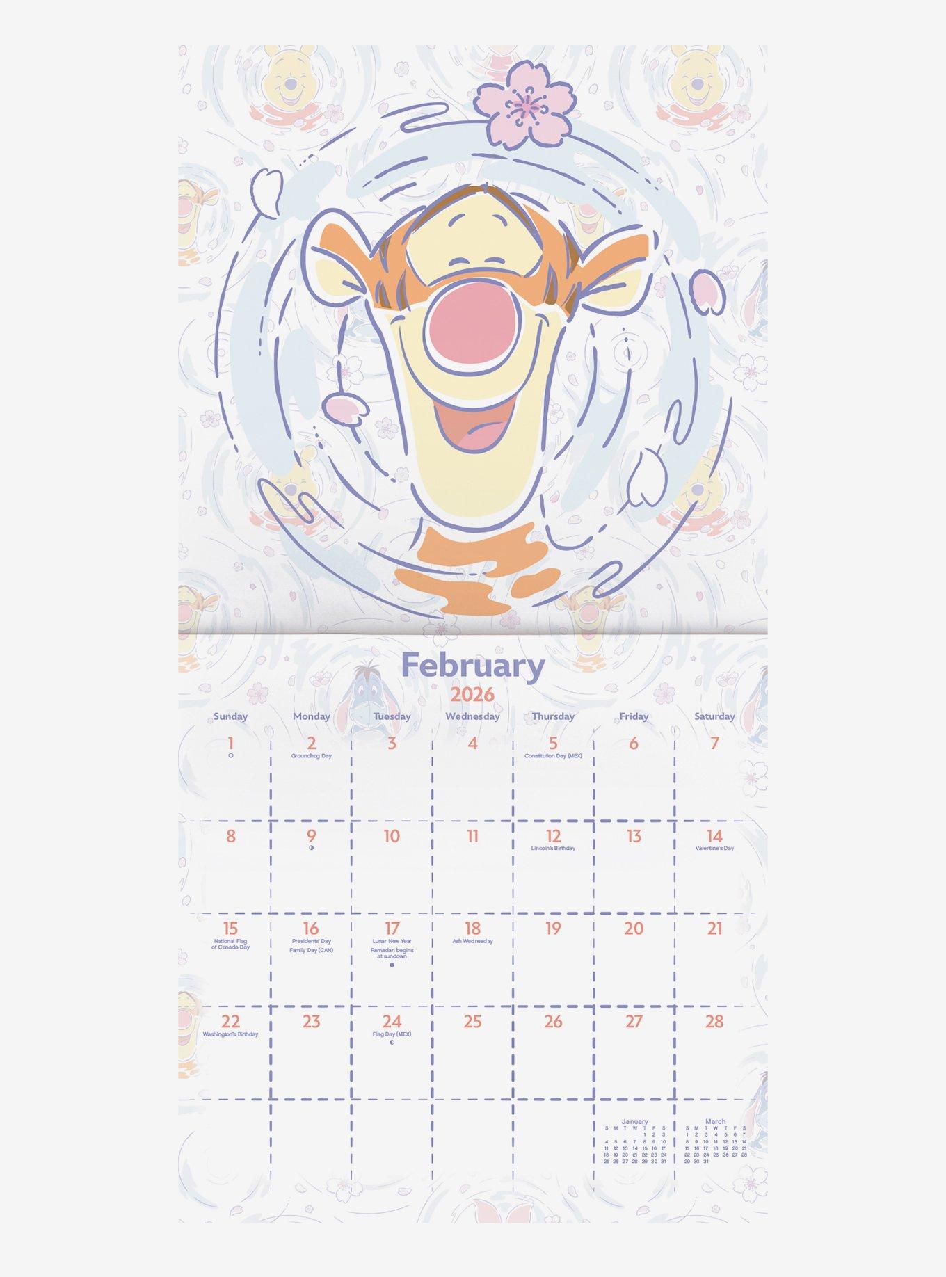 Disney Winnie the Pooh 2026 Wall Calendar, , alternate