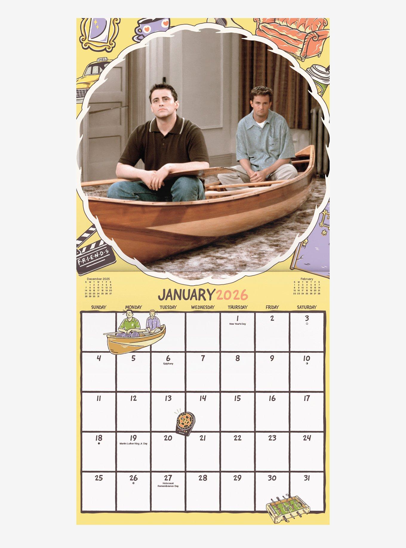 Friends 2026 Wall Calendar, , alternate