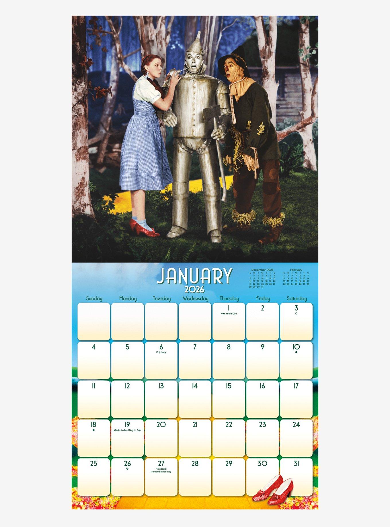 The Wizard of Oz 2026 Wall Calendar, , alternate